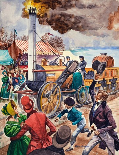 George Stephenson y el Rocket de Peter Jackson