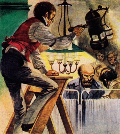 Joseph Lister insistió en aerosoles de ácido carbólico en el quirófano de Peter Jackson