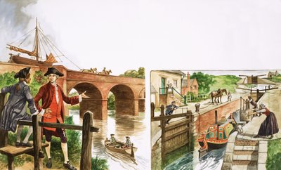 Érase una vez... Construyendo un puente para que los barcos crucen un río de Peter Jackson