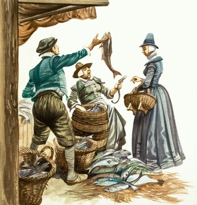Érase una vez... comerciantes de mercado y callejeros en la era Tudor de Peter Jackson