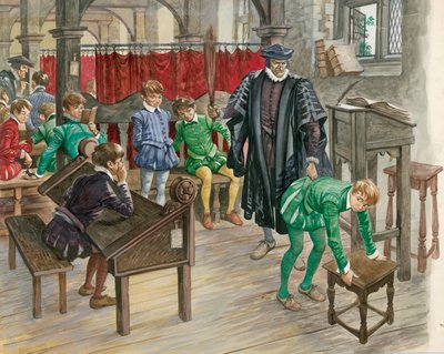Castigo en la escuela en la era Tudor de Peter Jackson