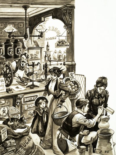 Compras en tiempos eduardianos de Peter Jackson