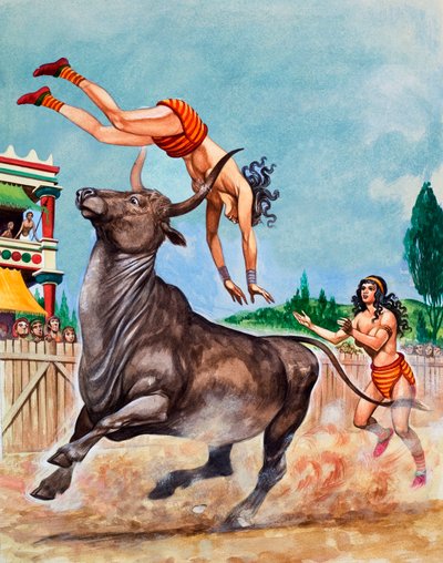El Anillo de Toros del Rey Minos. Saltadores de Toros Minoicos de Peter Jackson