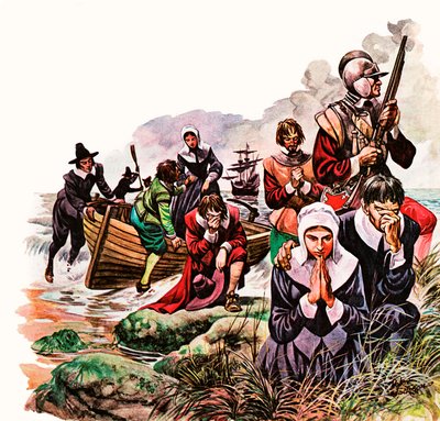 Los Padres Peregrinos desembarcan en América de Peter Jackson