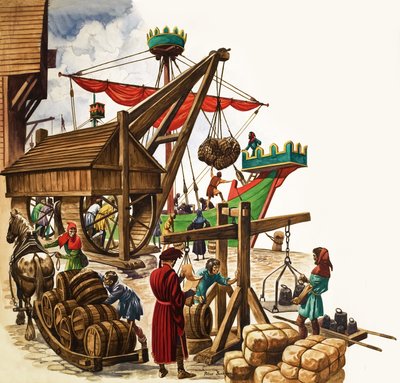 La maravillosa historia de Gran Bretaña: Primeros barcos y puertos marítimos de Peter Jackson