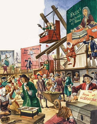 La maravillosa historia de Gran Bretaña: Ferias y diversión para la gente. Feria de Bartholomew de Peter Jackson