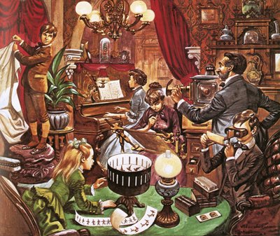 Familia victoriana en casa de Peter Jackson