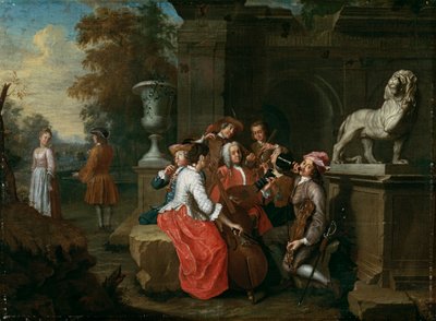 concierto en el jardin de Peter Jacob Horemans