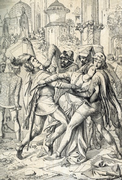 Las vísperas sicilianas (Vespri siciliani) revuelta popular de la isla de Sicilia contra la dominación feudal del rey francés Carlos de Anjou, acaecida en Palermo y Corleone, el 31/03/1282, Martes de Pascua - (Vísperas sicilianas, rebelión exitosa el de Peter Johann Nepomuck Geiger