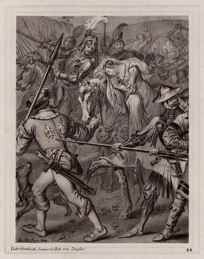 Ana de Bretaña, reina consorte de Carlos VIII de Francia de Peter Johann Nepomuk Geiger