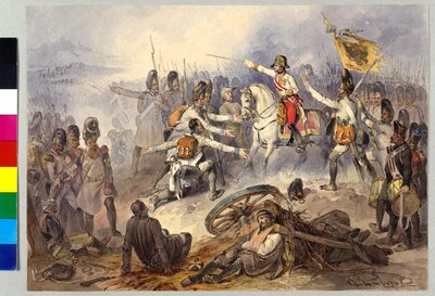 Batalla de Stockach 1799 (acuarela) de Peter Johann Nepomuk Geiger