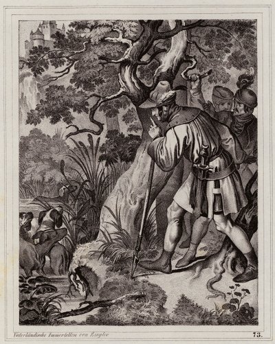 Descubrimiento de las fuentes termales de Baden, Austria de Peter Johann Nepomuk Geiger