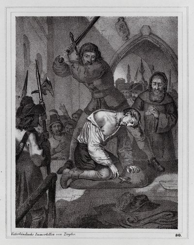Ejecución del Conde de Reinstein-Tattenbach de Peter Johann Nepomuk Geiger
