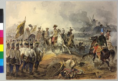 Primera guerra de coalición. 1.3.1793. Karl batalla de Aldenhoven 1793 de Peter Johann Nepomuk Geiger