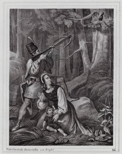 Matías Corvino, el Rey Cuervo (grabado) de Peter Johann Nepomuk Geiger