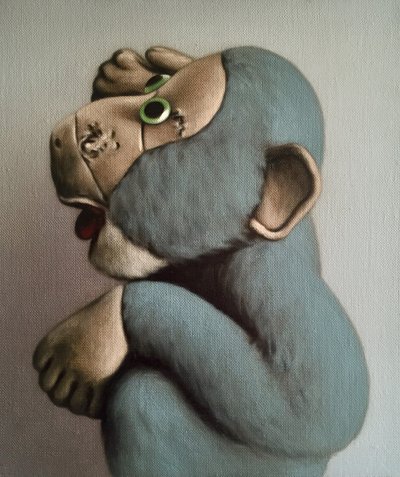 Mono azul suave, 2006 de Peter Jones