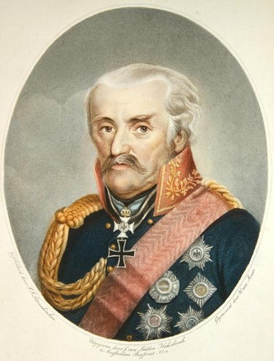 Mariscal de campo Príncipe Von Blucher de Peter Joseph (after) Lutzenkirchen