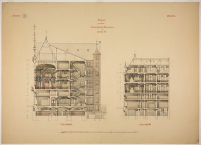 Rathskeller Neubau, Halle (Saale), Sajonia-Anhalt, Alemania, Dos Secciones de Peter Joseph Weber