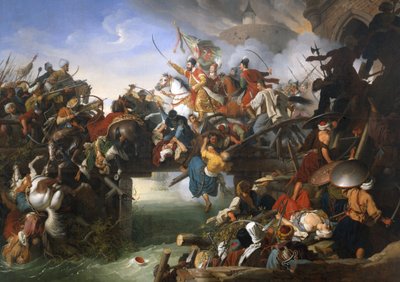 La carga de Zrínyi desde la fortaleza de Szigetvár de Peter Krafft