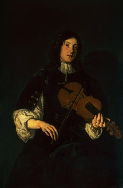 Un Hombre Tocando un Violín de Peter Lely