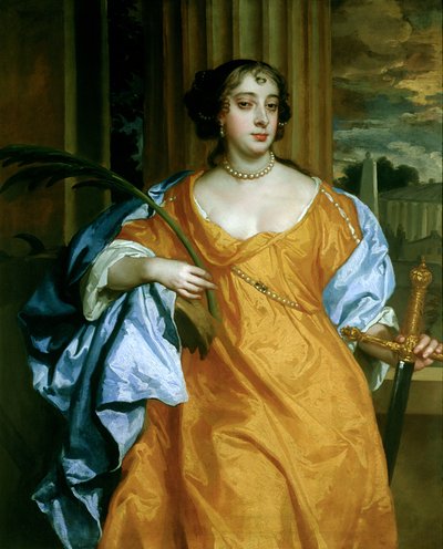 Barbara Villiers, duquesa de Cleveland como Santa Catalina de Alejandría, c.1665-70 de Peter Lely
