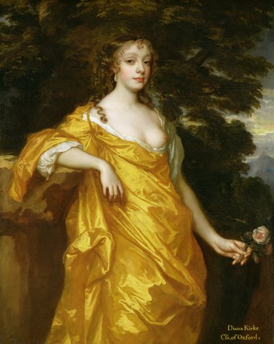 Diana Kirke, luego Condesa de Oxford, c.1665-70 de Peter Lely