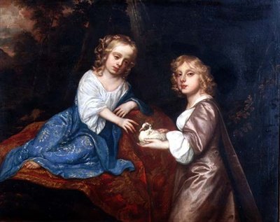 Doble retrato de Charles Dormer, vizconde Ascott y su hermana, Lady Elizabeth Dormer de Peter Lely