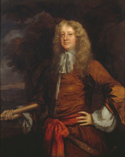 Abanderados de Lowestoft: Almirante Sir George Ayscue (en activo 1646-1671) de Peter Lely