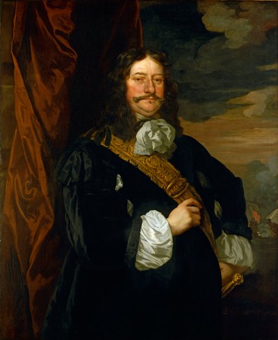 Abanderados de Lowestoft: Vicealmirante Sir Thomas Teddeman (1620-1668) de Peter Lely