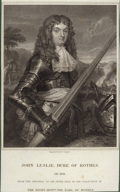 Retrato de John Leslie, Duque de Rothes de Peter Lely