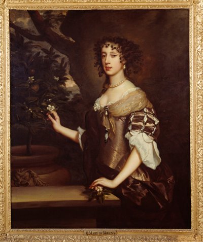 Reina María de Módena, c.1673-80 (óleo sobre lienzo) de Peter Lely
