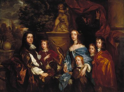 Sir Edward Hales y su familia de Peter Lely