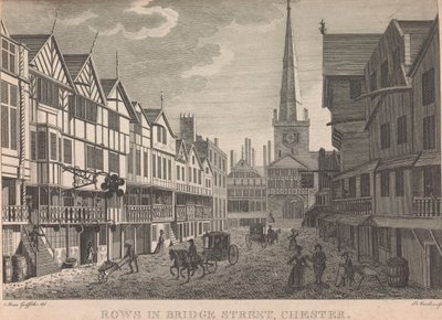 Filas en Bridge Street, Chester; página 64 (Volumen Uno) de Peter Mazell