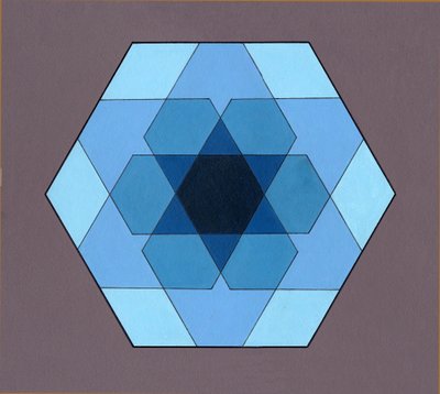Hexágonos superpuestos de Peter McClure