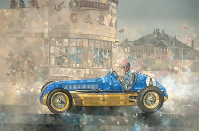 Maserati Azul y Amarillo de Bira de Peter Miller
