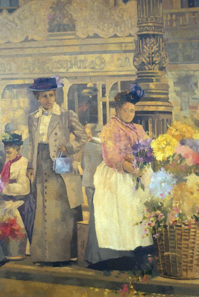 Vendedor de flores, Londres de Peter Miller