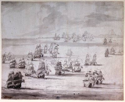 La batalla del cabo Passaro de Peter Monamy