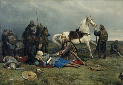 la muerte de valquiria de Peter Nicolai Arbo