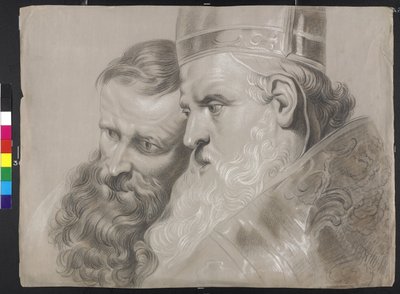 "San Ambrosio y el emperador Teodosio" de Peter Paul Rubens de Peter Paul (after) Rubens
