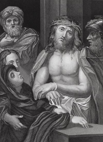 Ecce Homo, Isaías, cap. 53, v. 5 (grabado) de Peter Paul (after) Rubens