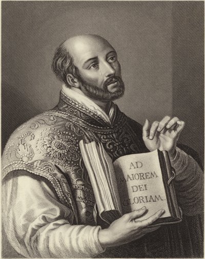 Ignacio de Loyola (grabado) de Peter Paul (after) Rubens