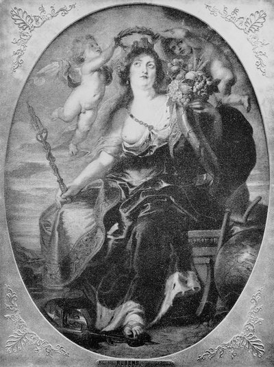 Retrato de María de Médici (detalle) de Peter Paul (after) Rubens
