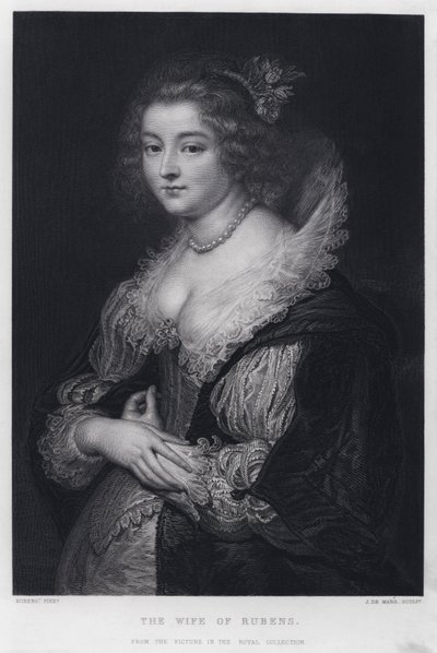La esposa de Rubens de Peter Paul (after) Rubens