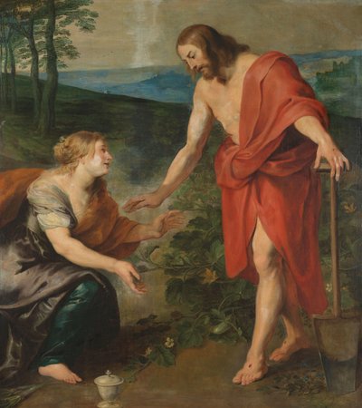 Cristo se aparece a María Magdalena como jardinero (Noli me Tangere) de Peter Paul Rubens (workshop of)