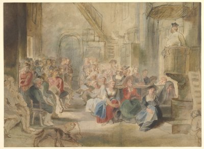 Un sermón en una iglesia de pueblo, c.1630 de Peter Paul Rubens