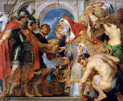 Abraham y Melquisedec de Peter Paul Rubens
