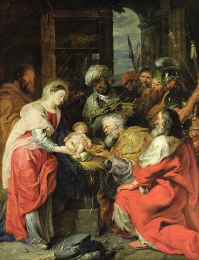 Adoración de los Magos, 1626-29 de Peter Paul Rubens