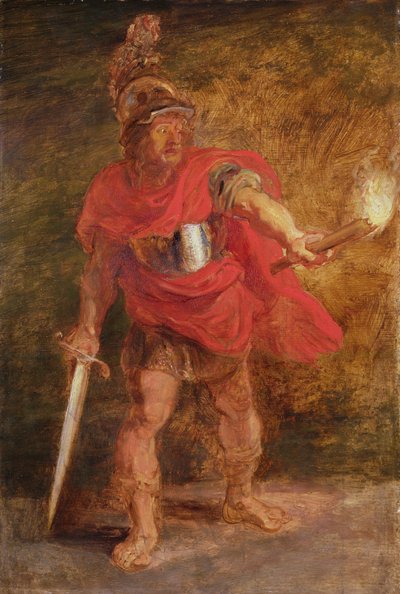 Eneas en los infiernos (óleo sobre tabla) de Peter Paul Rubens