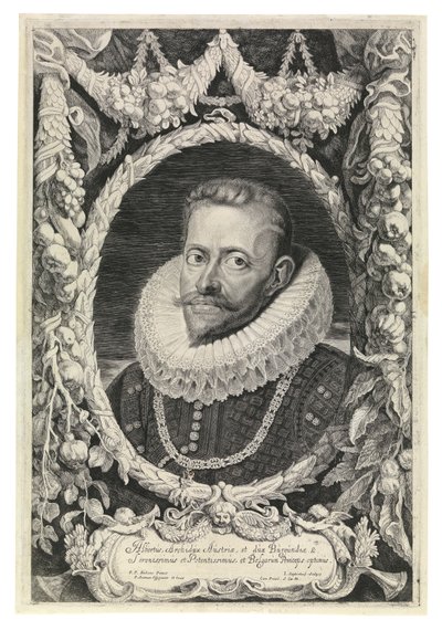 Alberto, archiduque de Austria (aguafuerte) de Peter Paul Rubens