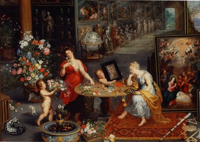 Alegoría de la vista y el olfato (detalle) de Peter Paul Rubens